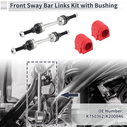 Front Stabilizer Bar Links & Bushings for Ford F-150 (2004-2023)