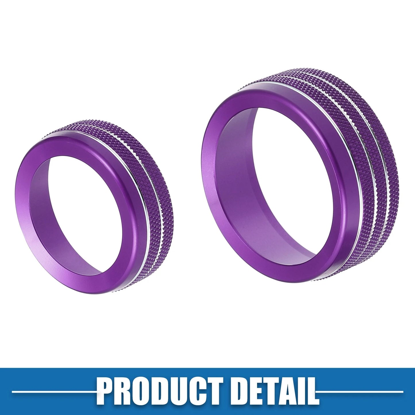 Knob Cover Decals for Dodge Durango Purple Set of 3 (2014-2020)