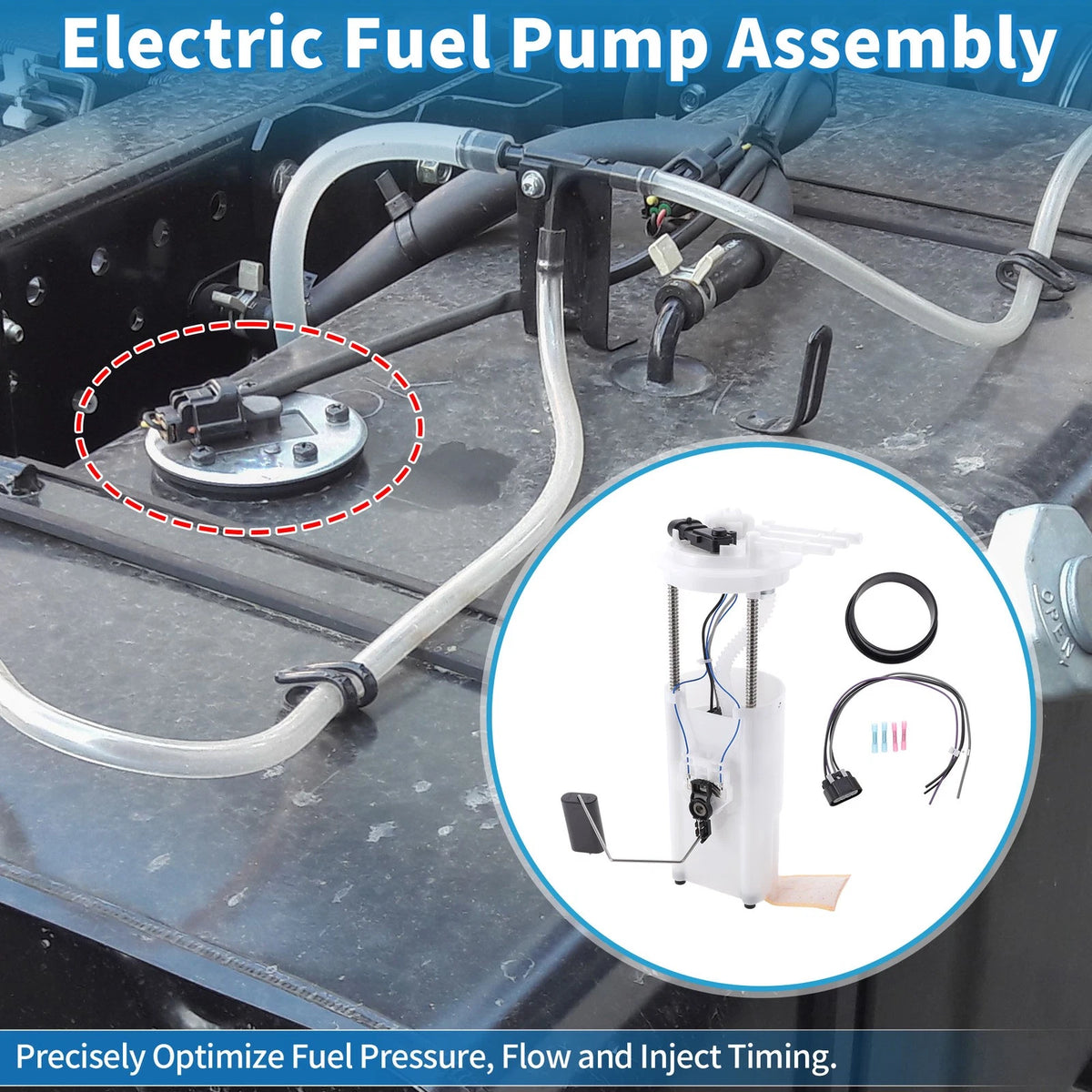 Electric Fuel Pump Assembly for Buick Chevrolet V6 3.1L (2000–2005)