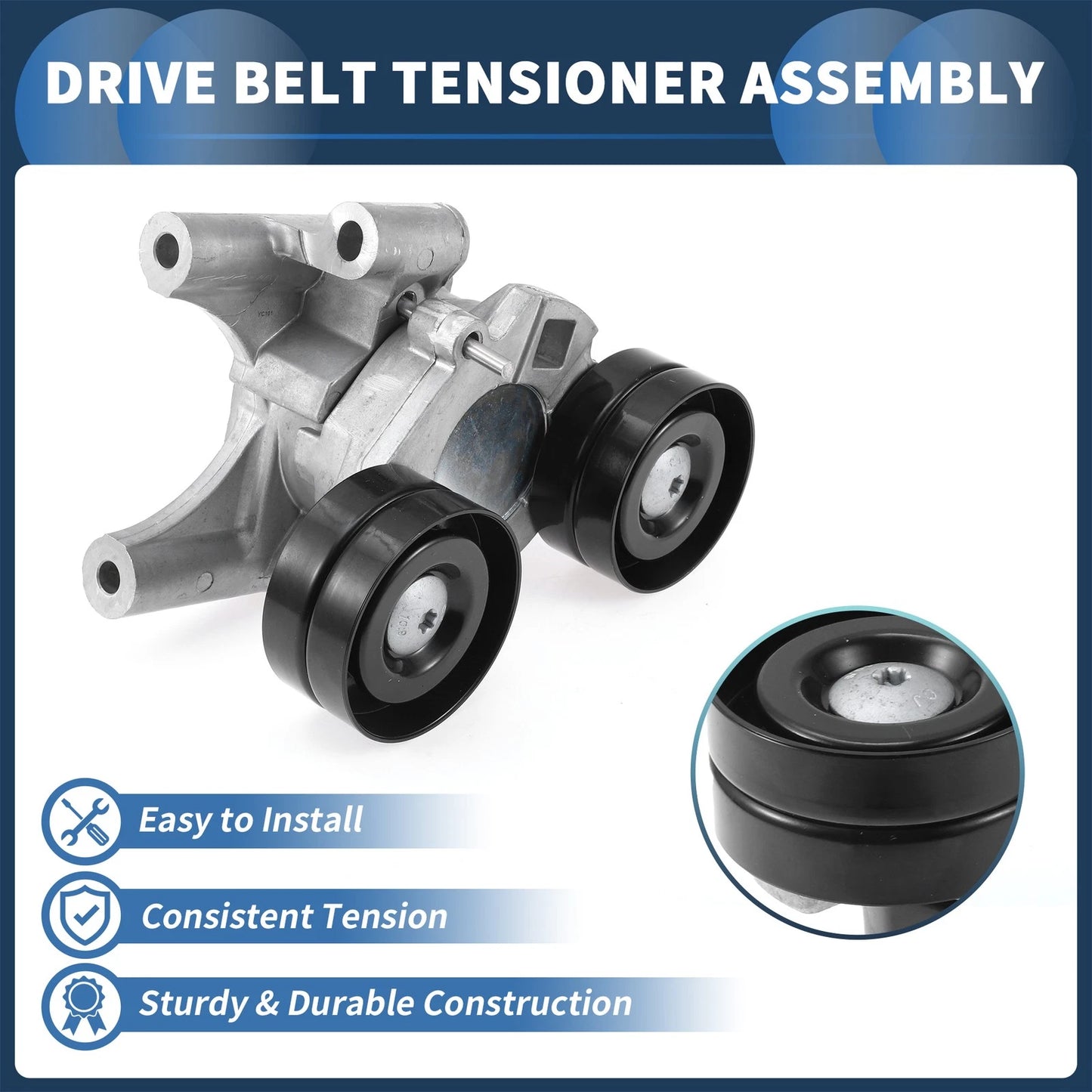 Belt Tensioner for Ford Transit 2.2 2011-2018 (1 Pc)