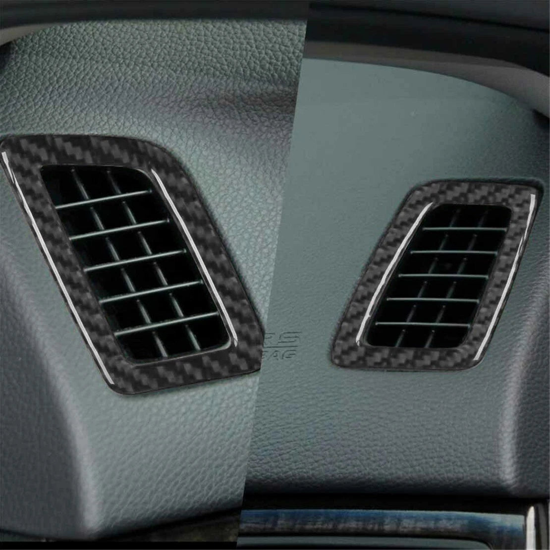Black Carbon Fiber Dashboard Air Vent Cover for Honda Accord (2013-2017)