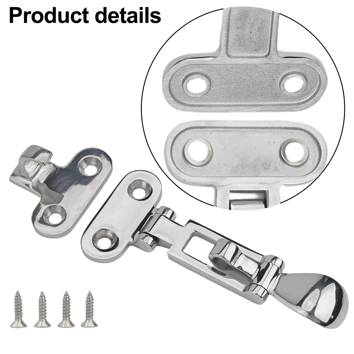 Silent Anti Rattle Latch / 316 Stainless / Door Buckle for Boats/Home