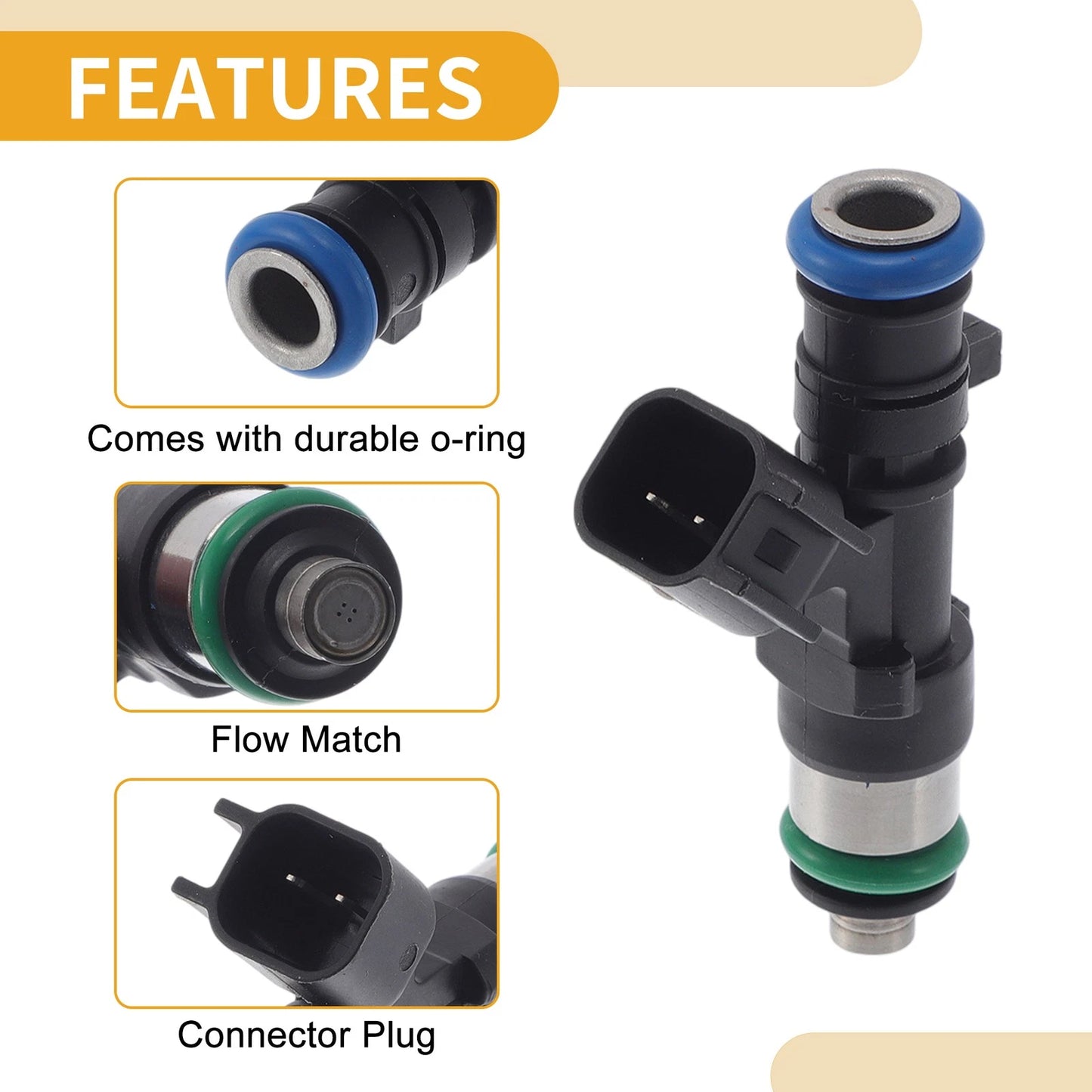 1x Fuel Injector for Dodge Avenger 2.7L 3.5L (2008-2010)