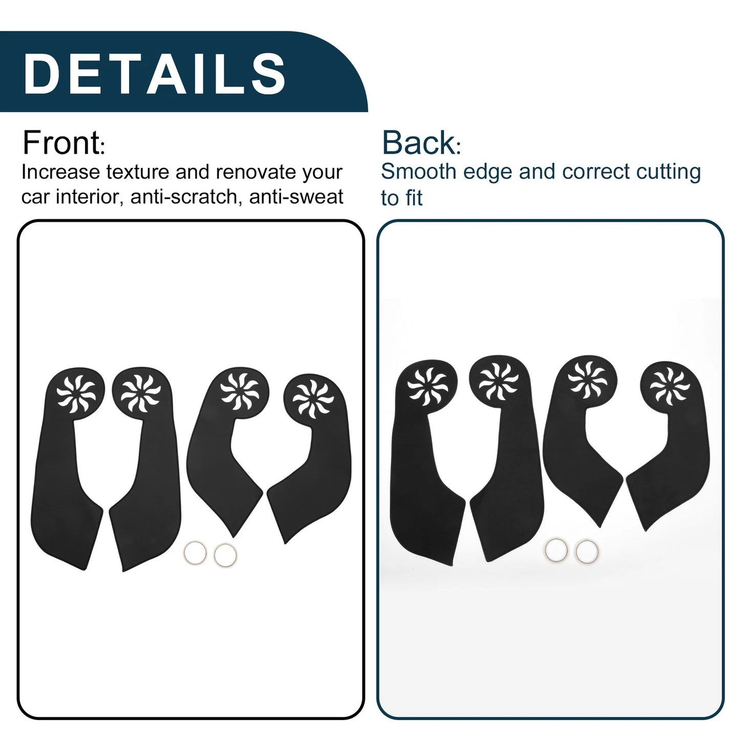 Car Door Anti Kick Pad Sticker Protector for Toyota RAV4 (2004-2012)