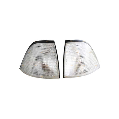 LH+RH Clear Corner Indicators Lights Pair for BMW E36 3 Series (1991-1998)
