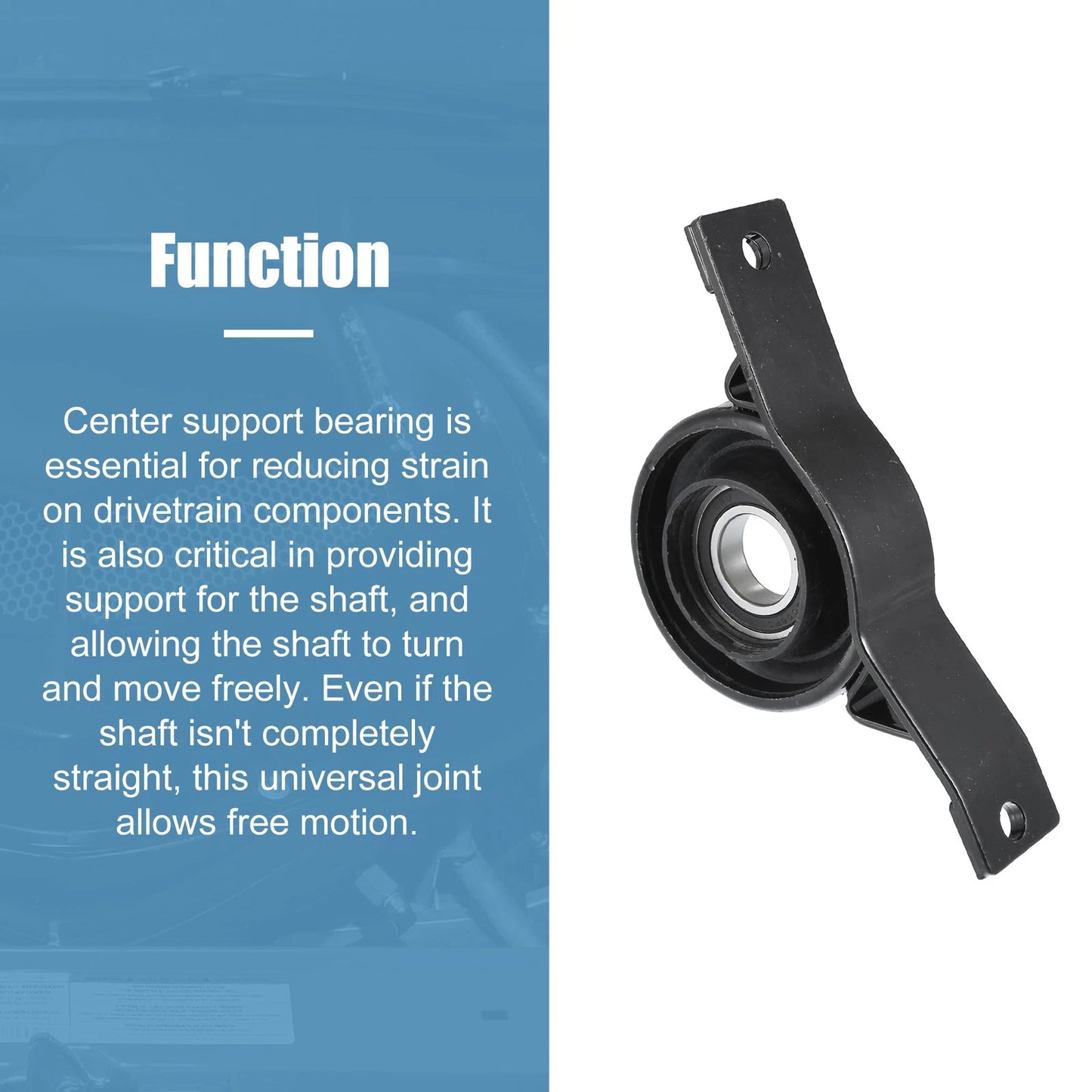 Driveshaft Center Support Carrier Bearing Replacement for Chrysler 300 (15-18)