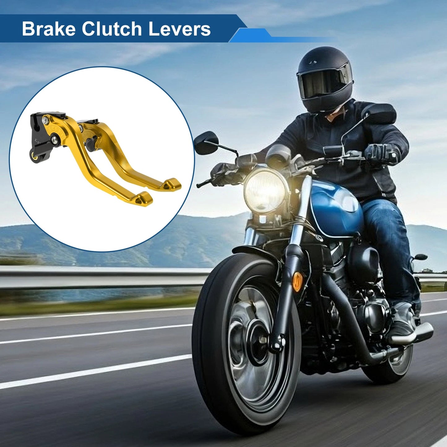 1 Pair Short Brake Clutch Levers for Kawasaki Ninja ZX10R (2015–2024)
