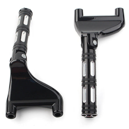Black Rear Passenger Footrest Peg Mount for Harley Sportster XL883 XL1200 (2004-2013)