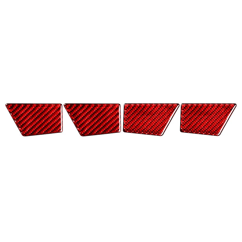 4x Door Handle Bowl Panel Cover Trim for Ford Mondeo (2013-2019) Carbon Fiber