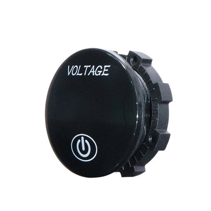 Digital LED Voltmeter 12/24V DC with Touch Switch for Boat/Caravan Use