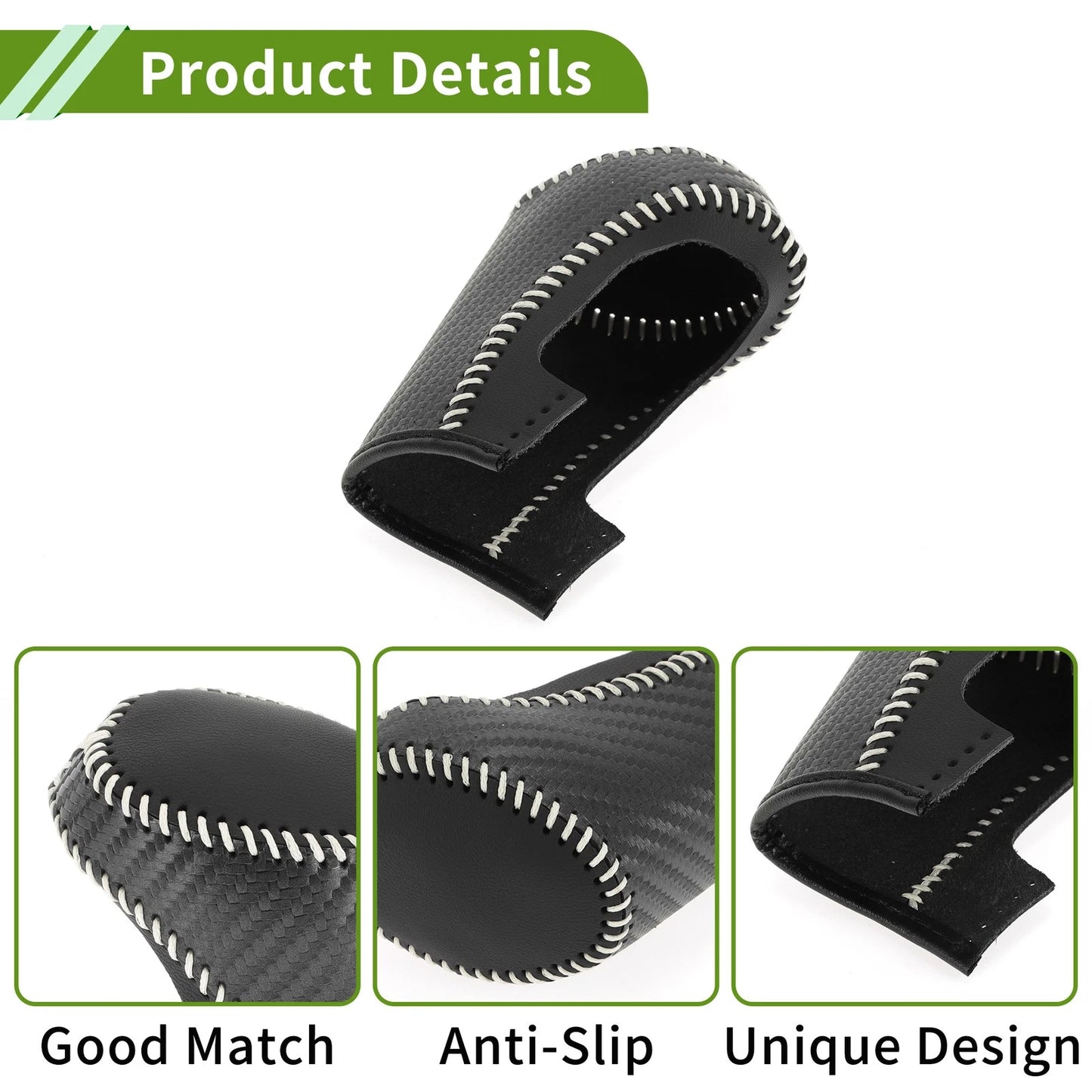 Gear Shift Knob Cover for Chevrolet Malibu Black Carbon Fiber