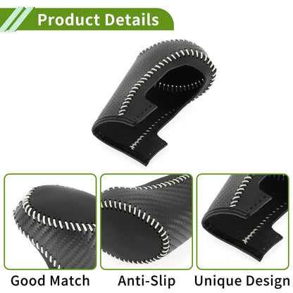 Gear Shift Knob Cover for Chevrolet Malibu Black Carbon Fiber