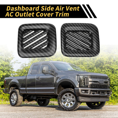 Carbon Fiber Dashboard Air Vent AC Outlet Cover for Ford Maverick (22-24)