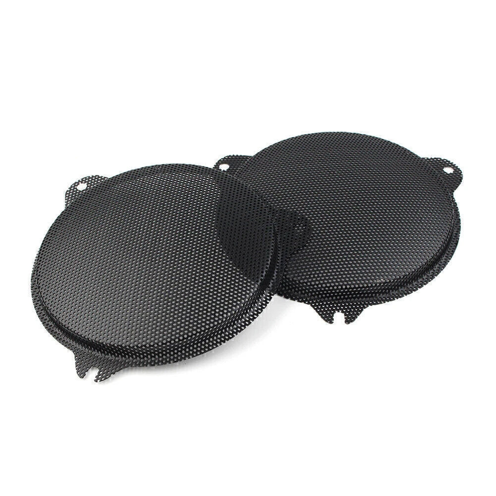 Black Front Mesh Speaker Grills for Harley Davidson Electra Glide (2014-2018)