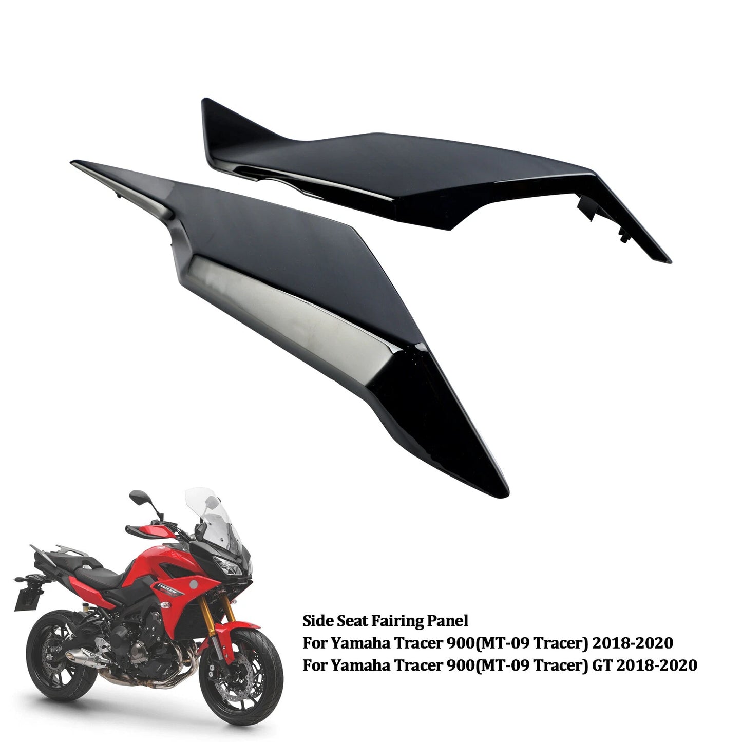 Rear Tail Fairing Panel for Yamaha Tracer 900 / GT (2018-2020) Black