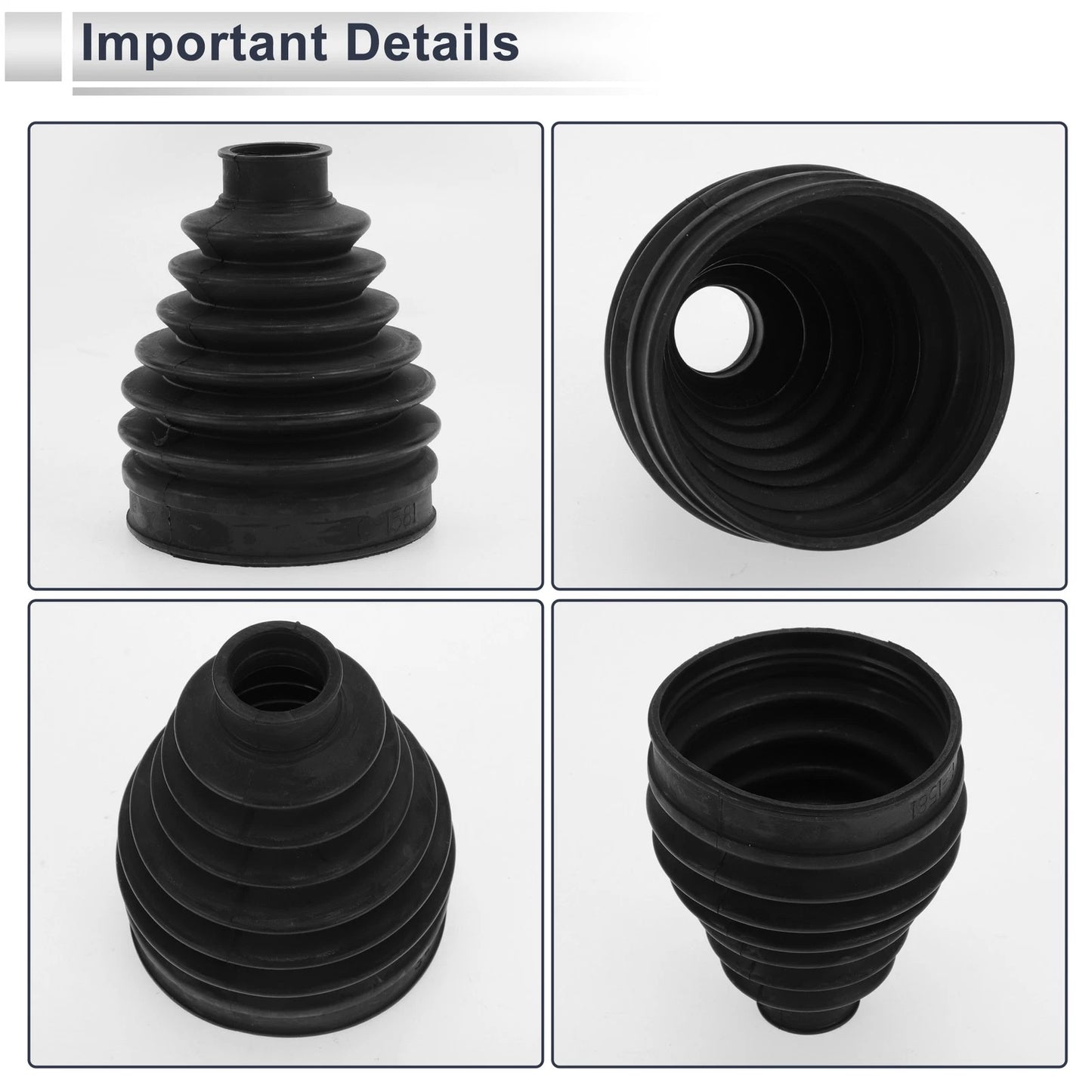 Inner CV Joint Boot Kit with Clamps for Mercedes CLS63 AMG (2006-2011)
