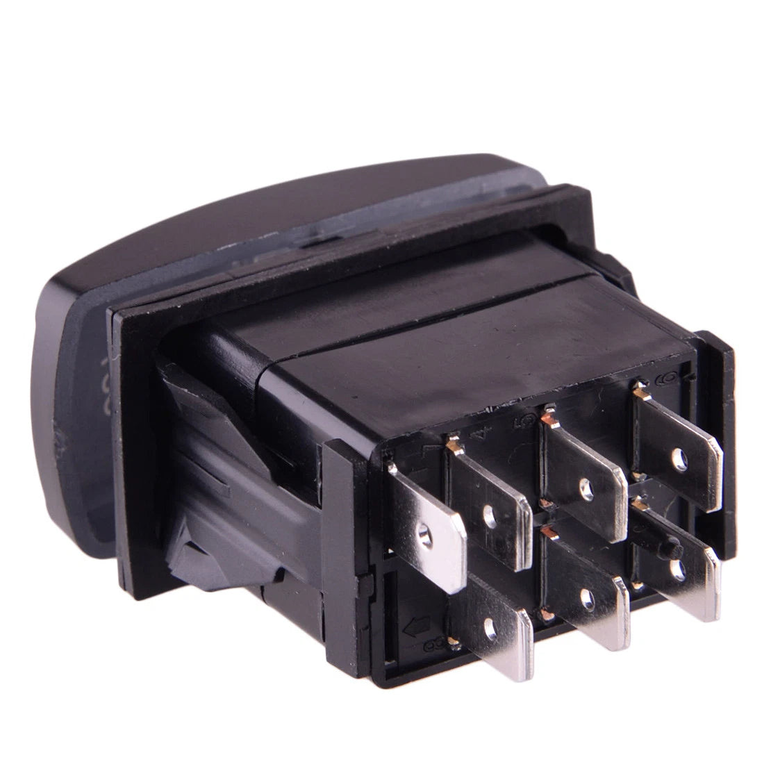 7PIN Blue LED Rocker Toggle Switch for Winch In/Out 12V-24V
