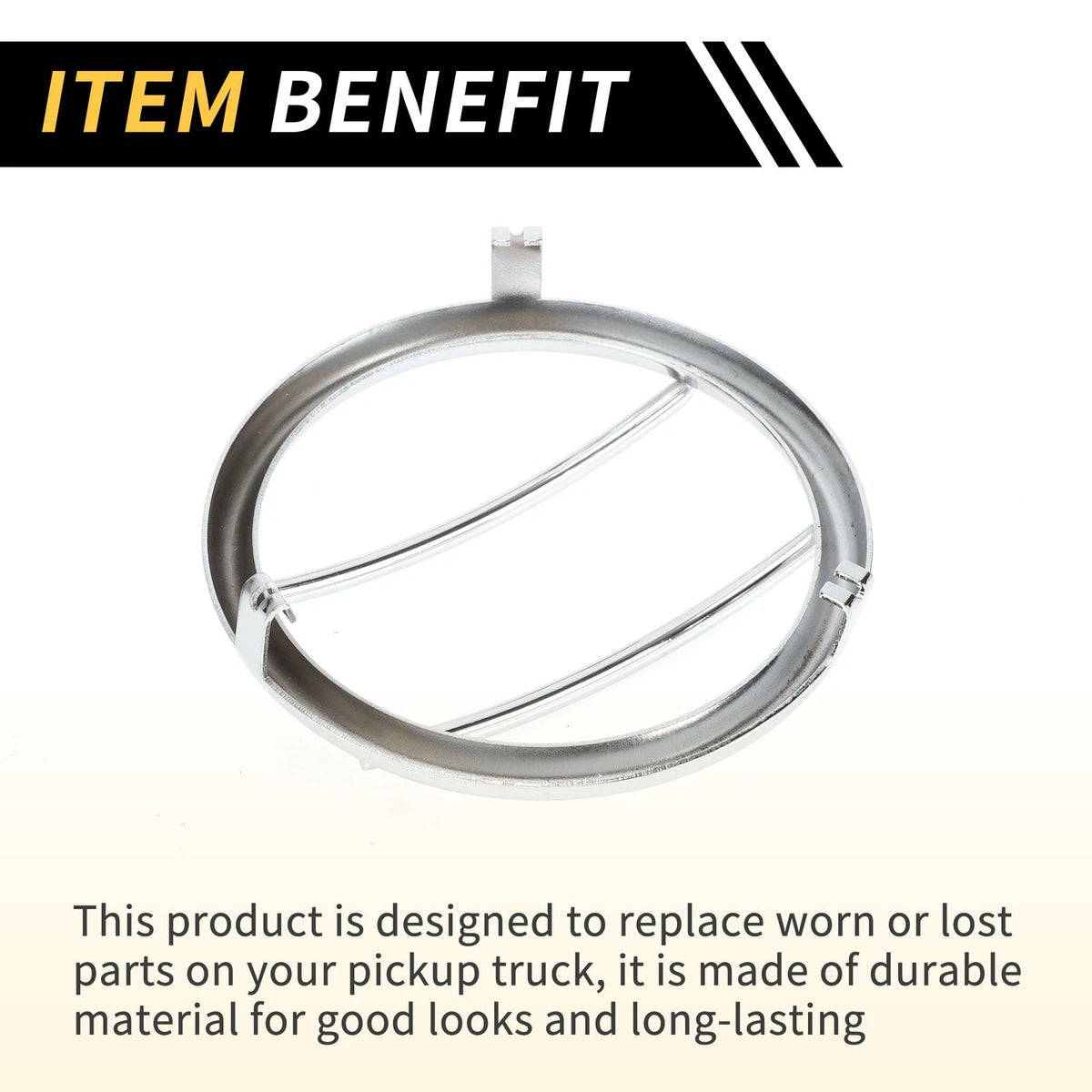 2 x Turn Signal Light Grill Guard Protector Caps for Jeep Wrangler (2007-2017)