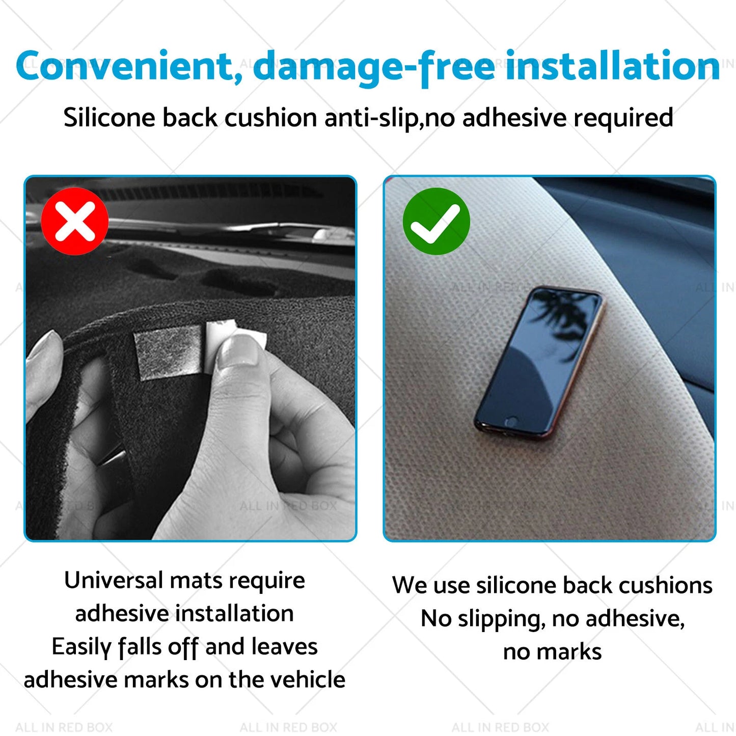 Dash Mat Cover Microfiber Leather for Navara NP300 D23 (2015-2023)