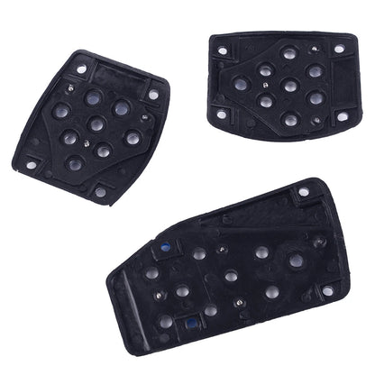 3 x Non-Slip Gas Brake Clutch Pedal Covers for Manual Transmission Cars