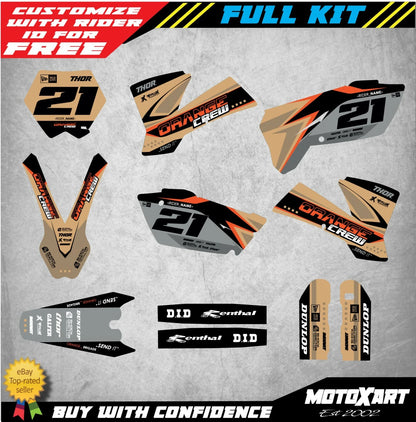 TERRA Style Custom Decal Stickers for KTM SX (2003-2004)