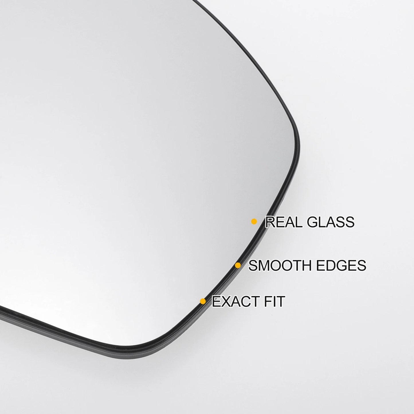Right Side Heated White Mirror Glass for Land Rover Discovery 4 (2014-2016)