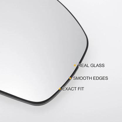 Right Side Heated White Mirror Glass for Land Rover Discovery 4 (2014-2016)