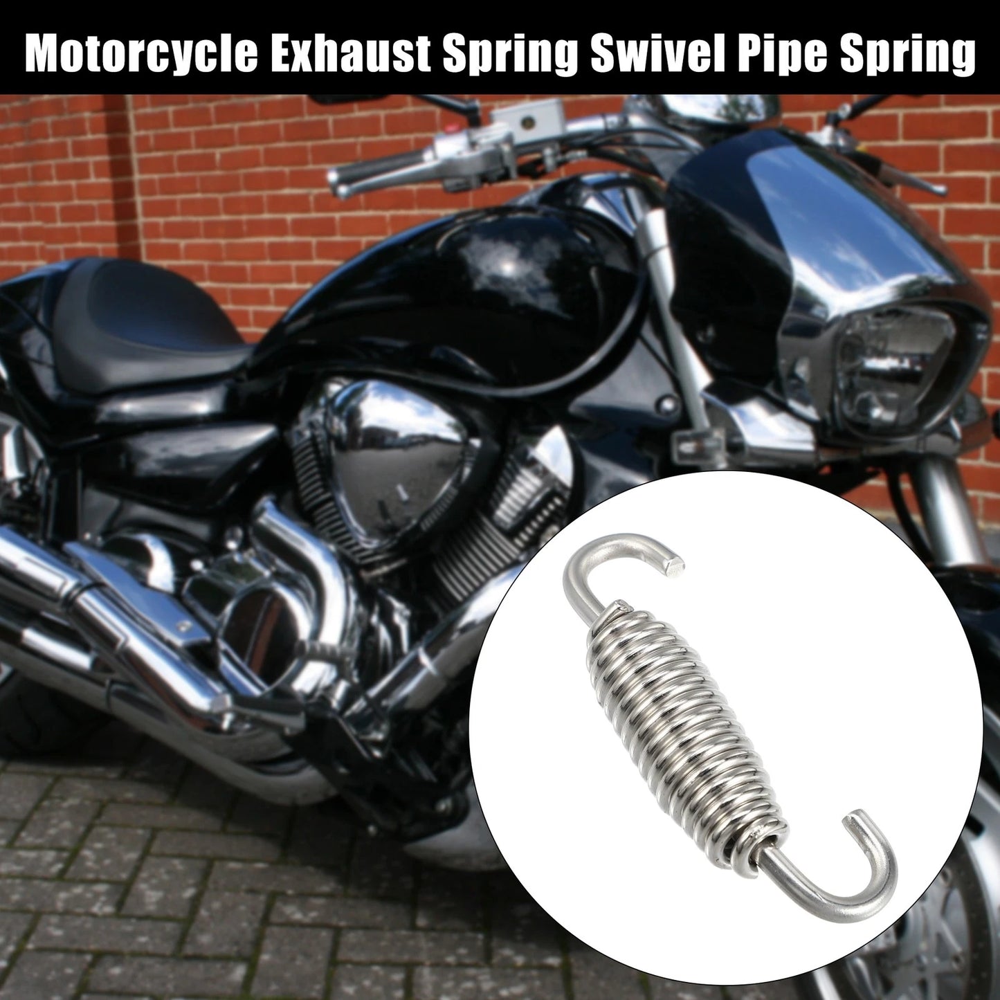 2 x Universal Exhaust Pipe Spring 55mm 2.17" for Motorcycle