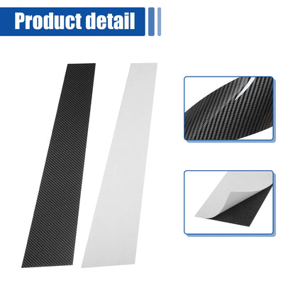 Gloss Carbon Pattern Car Door Window Pillar Post Covers for BMW 3 Series (2007-2013)