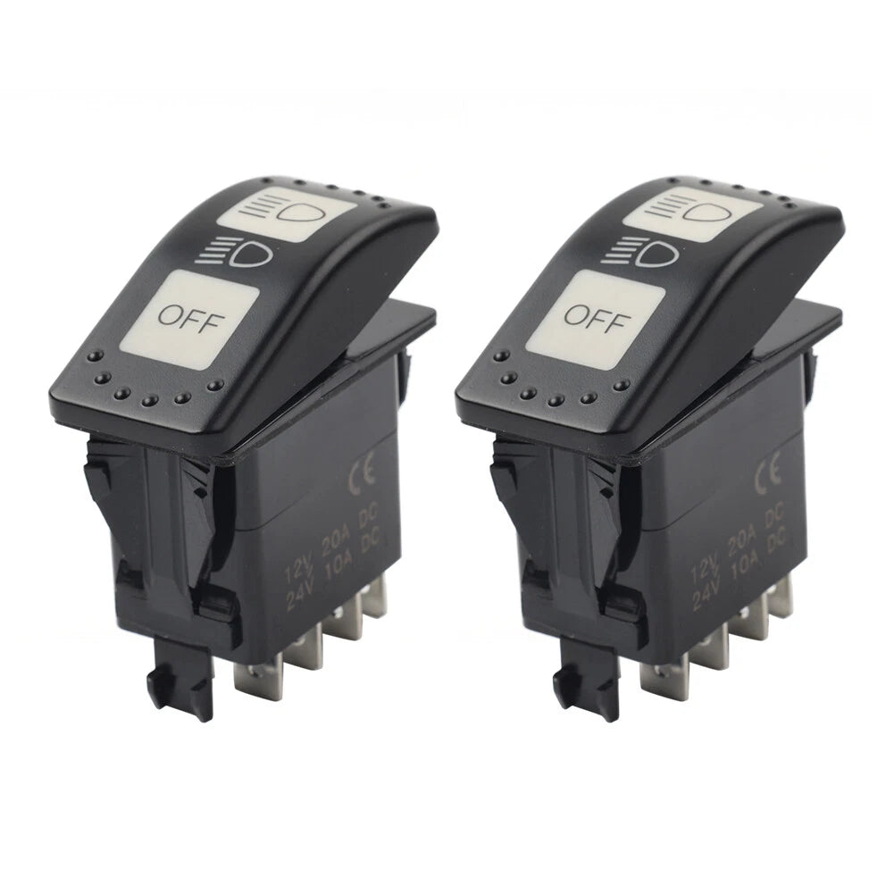 2 x High Low Off Light Headlight Switch for Can-Am Defender Maverick (2017-2023)