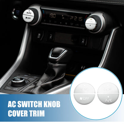 AC Switch Knob Cover Trim 4 x for Toyota RAV4 (2019–2022)