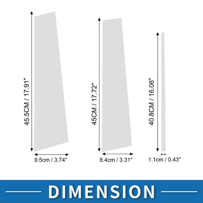 6 Pcs Door Pillar Window Trim for Toyota Fortuner (2016-2023) Chrome Silver