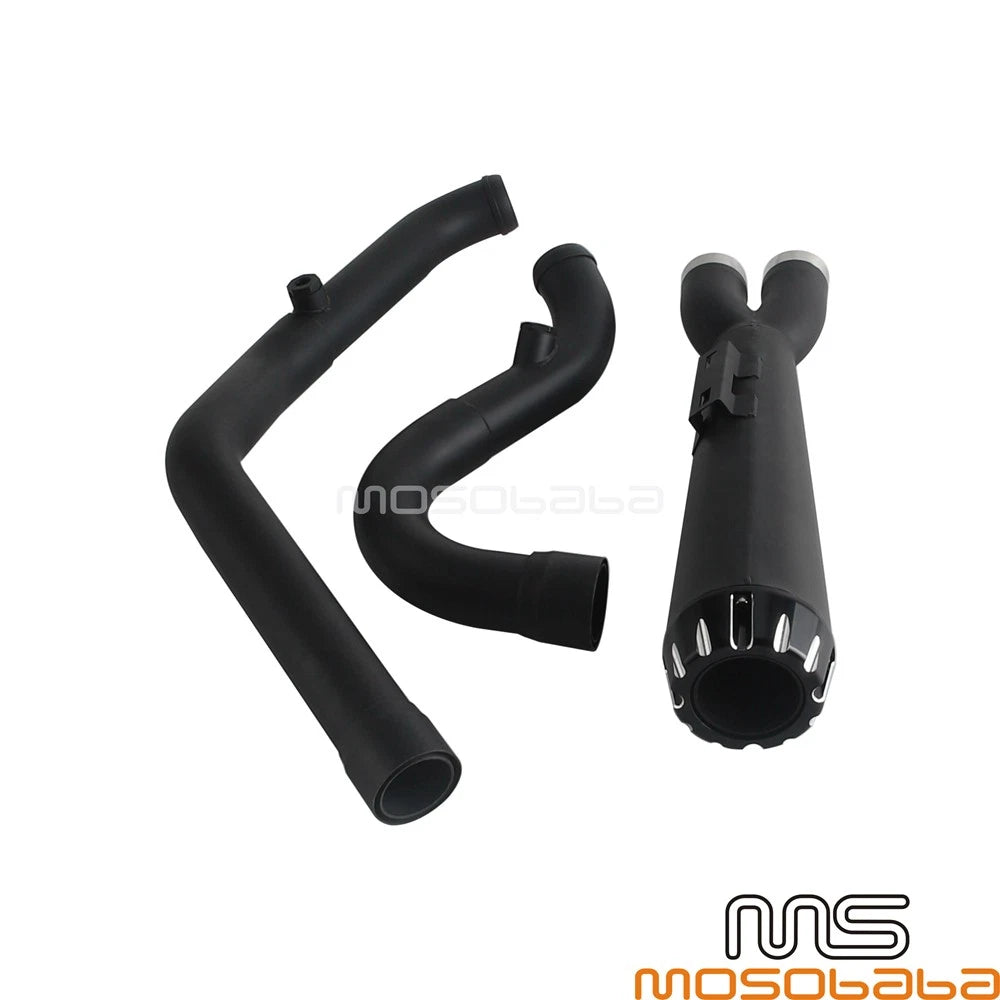 Muffler w/ End Cap for Harley Touring FLHR FLHX FLHXS FLHTK (2017-2023)