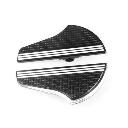 2 x Black White Front Floorboards Foot Pegs for Harley Davidson Softail (2018-2025)