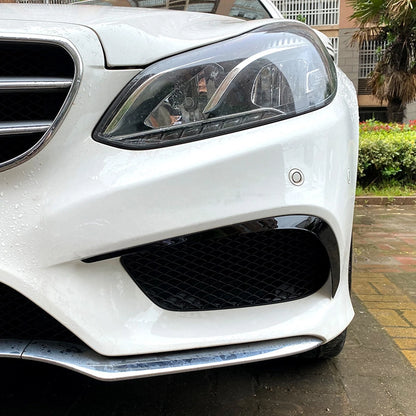 2 x Front Bumper Side Spoiler Trim for Mercedes Benz E Class S212 (2013-2015)