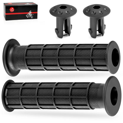 2 x Handlebar Grips w/End Guards for Honda Rancher 420 2x4/4x4 (2007–2024)