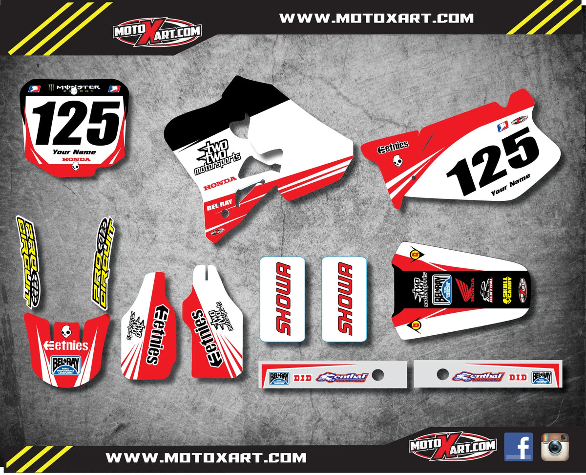 Full Custom Graphic Kit for Honda CR 250 (1995-1996) -  Stickers/Decals
