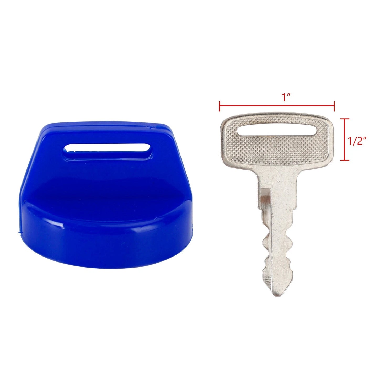 2 x Key Covers Blue for Polaris Scrambler, Sportsman, Ranger, RZR (2007-2023)