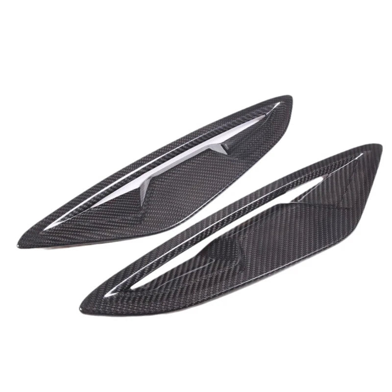 Real Carbon Fiber Side Fender Air Vent Cover Trim for BMW 8 Series 2019-2022