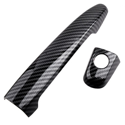 9 x Carbon Fiber Style Side Door Handle Covers for Toyota Tacoma (2005-2015)