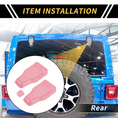 Rear Wiper Nozzle Cover Trim for Jeep (Pink) (2018-2023)