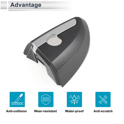 Lock Cylinder Cover Left Door Handle Gray for Toyota Corolla (2014–2018)