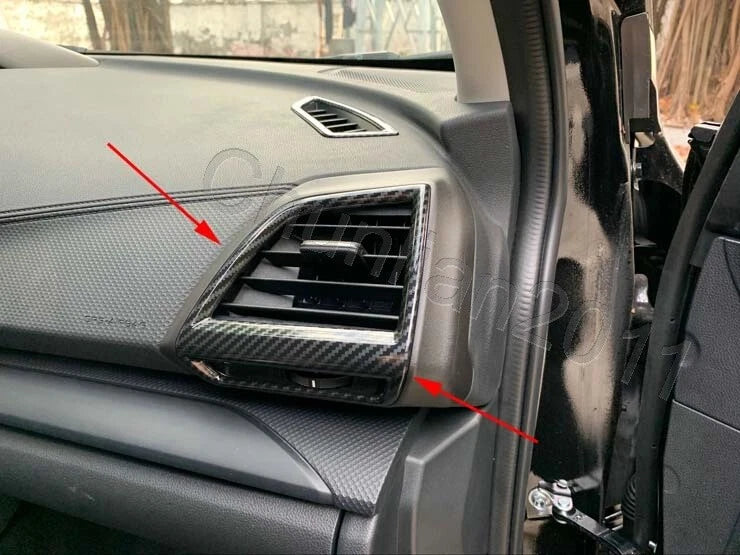 Front Side A/C Vent Cover Trim for 2019-2023 Subaru Forester Fiber