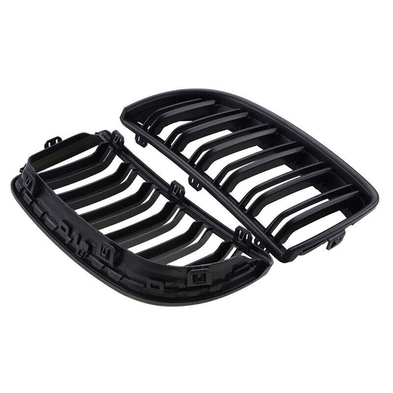 Matte Black Front Kidney Grille for 2005-2008 BMW E90 E91 (2005-2008)