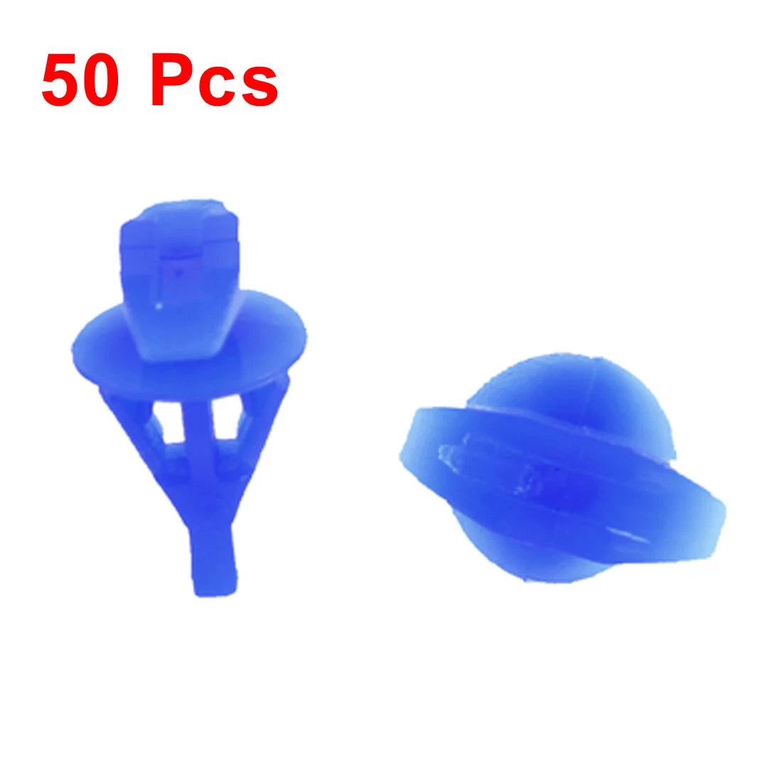 50 x Blue Plastic Rivet Bumper Lining Trim Clip for Toyota Hyundai