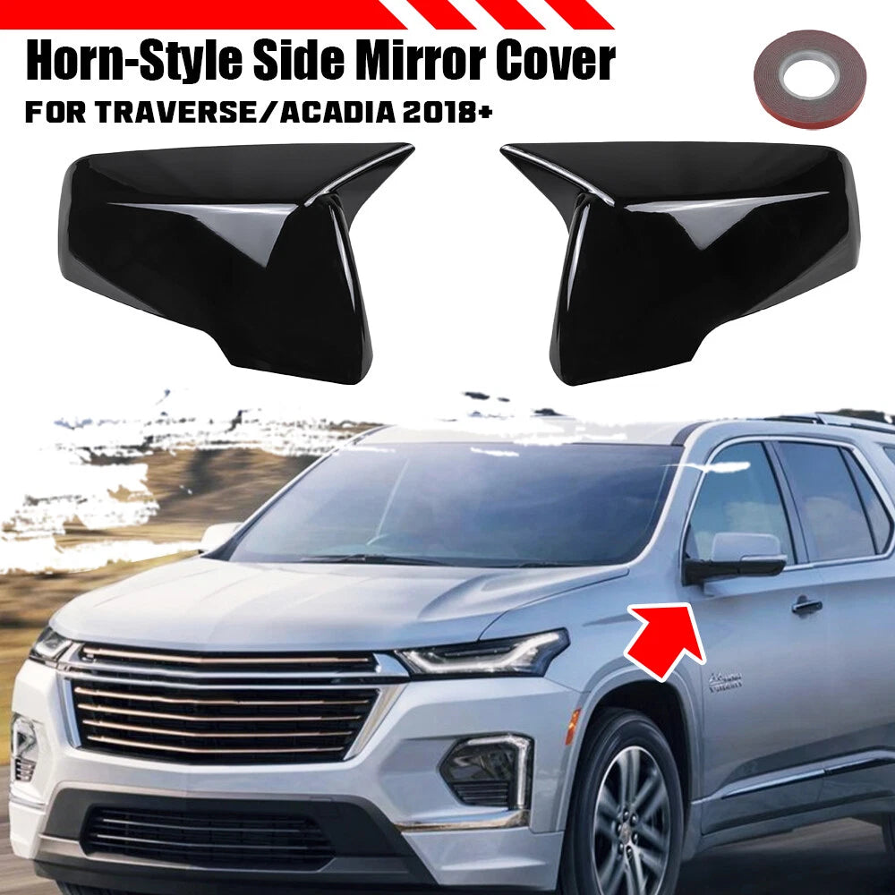 Side Mirror Cover with Turn Signal for Chevy Traverse/GMC Acadia (2018–2023)