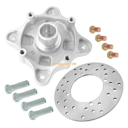 Rear Wheel Hub & Brake Rotor & Studs for Polaris RZR