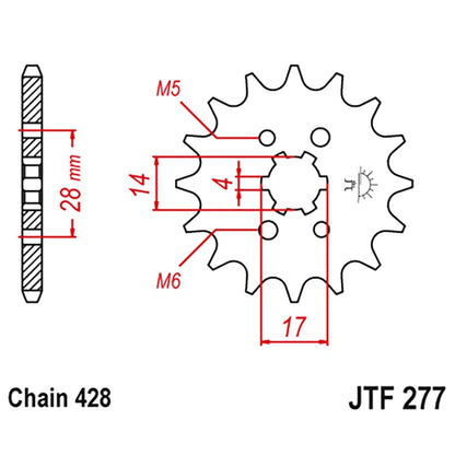 13T Front Sprocket for Honda TRX90 Sportrax (1993–2024)