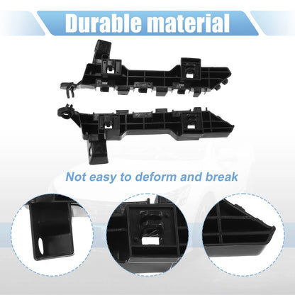 Front Bumper Bracket for Honda Accord (2018) - Plastic Black, 1 Pair