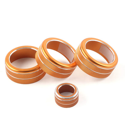 4 x AC Climate Control Knob Rings for Honda Civic 11th Gen (2022 - Present)